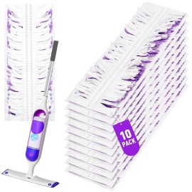 10 Pack Swiffer Power Mop Refills - Disposable Wet Mop Pads for Swiffer Power Mop, Perfect for Hardwood, Tile, and Laminate Floors, Easy-to-Use Floor Cleaning Pads Compatible with Swiffer WetJet