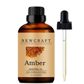 Amber Essential Oils, 120ML 100% Pure and Natural Essential Oil with Dropper for Aromatherapy Diffuser - Amber/4 Fl Oz