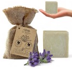 Dr.Ancient Lavender Soap Bar, Organic Soap Bars Handcrafted the Traditional Way, Natural Chemical-Free, Vegan, Used for Face Wash, Body Wash, and Hand Cleansing, Relaxing, Refreshing