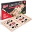 Bungee Table Fast Sling Puck Game - Extra Large Size - Test Your Speed and Accuracy with This Fast-Paced Wooden Air Hockey Board Game - Guaranteed Fun for Family Night or Friends Party