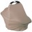 Breathable Car Seat Cover for Babies - Multi-Purpose Soft Rayon Nursing Cover for Breastfeeding, High Stretchy Infant Carseat Canopy, Stroller Cover (Smooth Rayon, Mocha Natural)