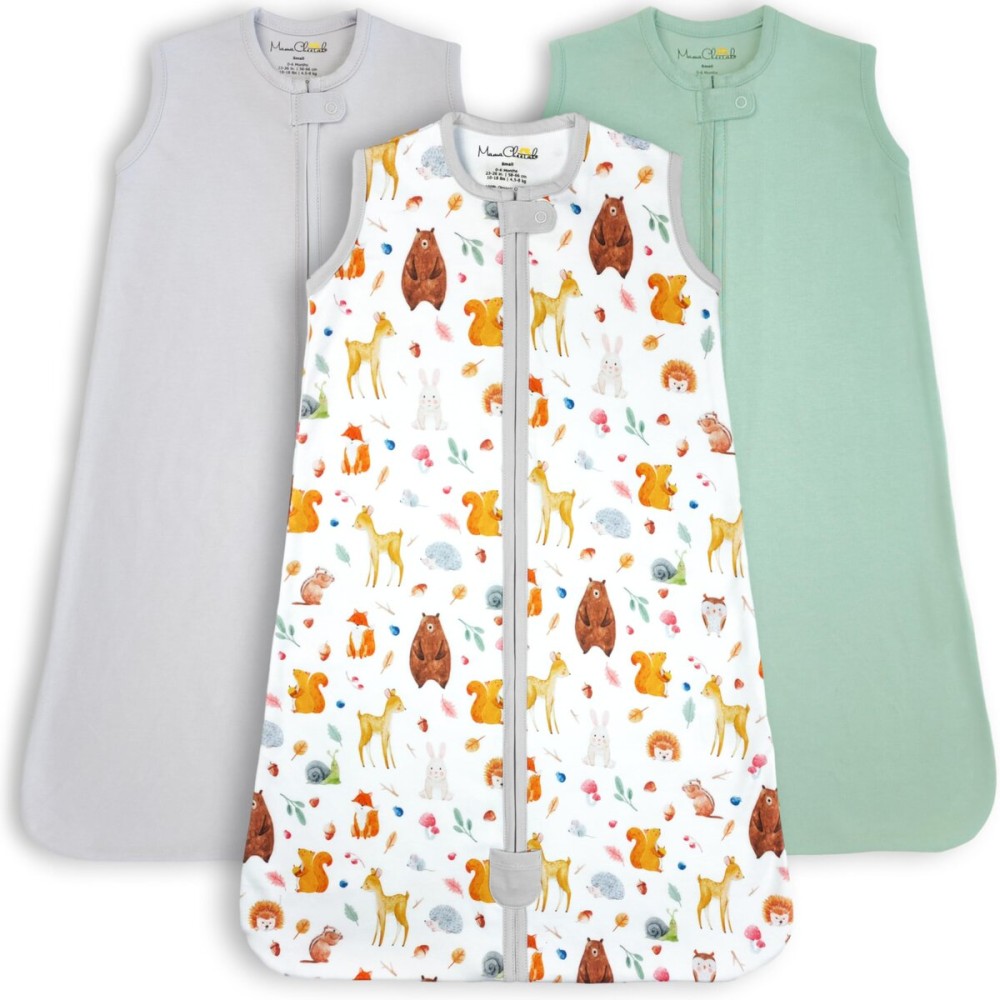 Mama Cheetah Baby Sleep Sack 0.5 TOG, Organic Cotton Baby Wearable Blanket, Swaddle Transition Baby Sleeping Bag, Boy Girl Newborn Infant, XXL (24-48 M)