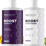 Advanced Biotin Shampoo and Conditioner Set - Sulfate and Paraben Free Shampoo and Conditioner for Thinning Hair with Rice Water Black Castor Caffeine Collagen and Rosemary Essential Oil (16 Fl Oz)