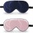 ZIMASILK 2 Pack 100% Natural Silk Sleep Mask, Adjustable Super-Smooth Soft Eye Mask for Sleep, Multiple Color Options (Navy Blue + Pink)