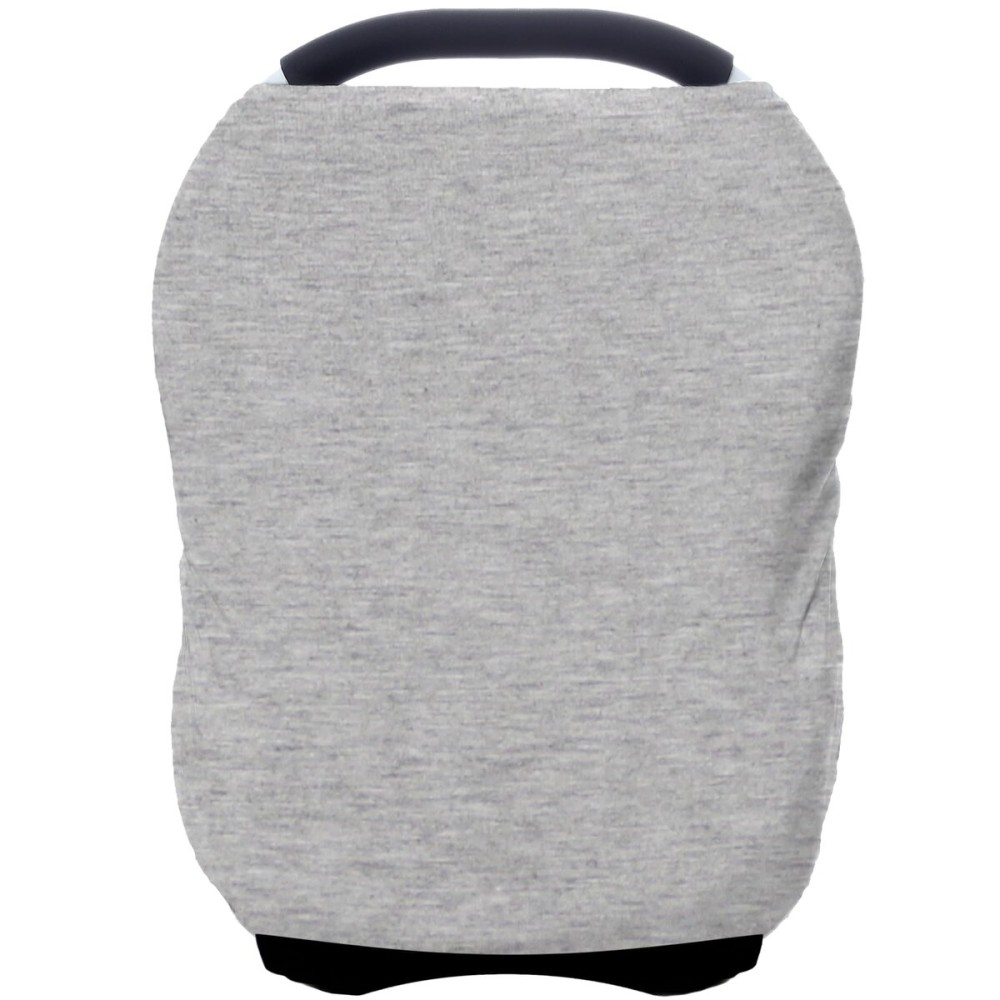 Car Seat Covers Baby - Multi-use Cover Carseat Canopy, Breathable Breastfeeding Cover, Car Seat Covers for Bbies, Boys & Girls Shower Gifts (Knit Grey)