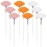 9 Pieces Facial Fan Mask Brushes, Soft Facial Applicator Brushes Tools for Peel Glycolic Makeup for Mud Cream(Pink,Yellow,White)