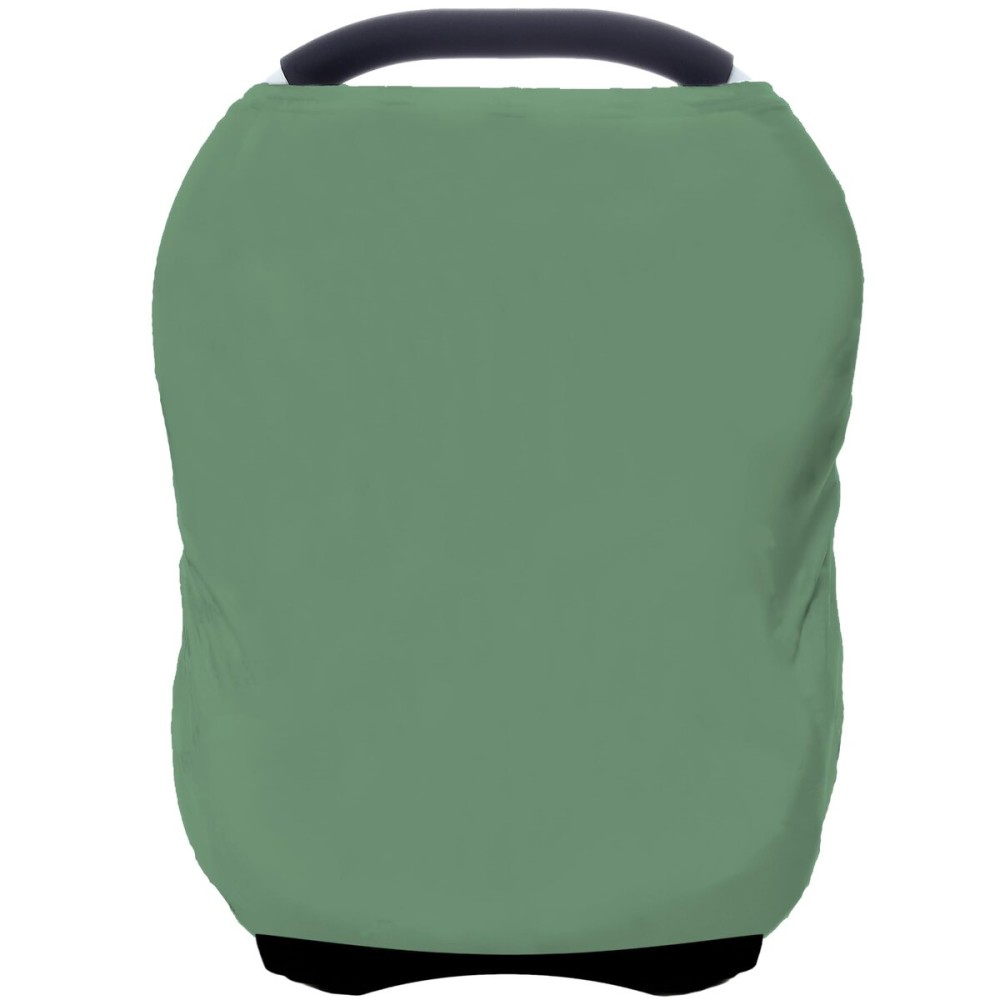 Car Seat Covers Baby - Multi-use Cover Carseat Canopy, Breathable Breastfeeding Cover, Car Seat Covers for Bbies, Boys & Girls Shower Gifts (Light Green)