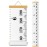 Kids Growth Chart Wall Hanging Baby Height Growth Chart Height Chart for Kids Removable Wall Decor for Kids Canvas Ruler Kids Measuring Chart for Wall Accurate Measurement Child Growth Chart (White)
