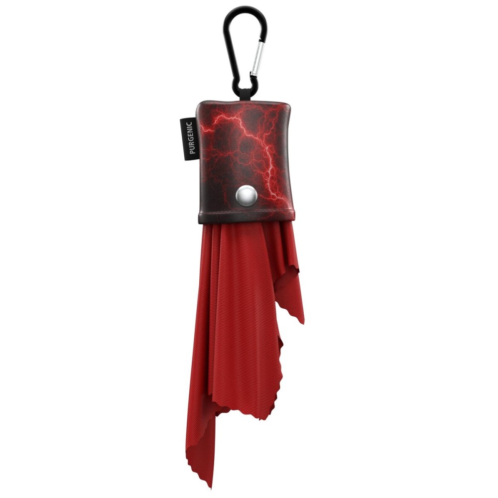 Microfiber Cloth & Glasses Wipes (1 Pack) Lens & Glasses Cleaning Cloth - Eyeglass Cleaner - Camera Lenses & Gadget Delicate Screens - Red