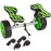 Kayak Cart - 140lb Capacity Canoe Dolly with Airless Tires, Aluminum Frame, and Straps for Small Watercraft - Kayak Accessories by RAD Sportz (Green)