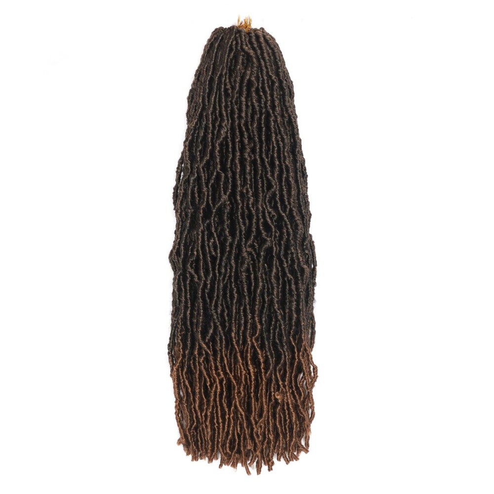 12 Inch Faux Locs Crochet Hair T30 7 Packs Soft Locs Crochet Hair Extensions 12 Strands Crochet Goddess Locs Hair for Women Girls