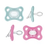 MAM Comfort Baby Pacifiers, Lightweight One-Piece Full Silicone Binky for Newborns 3-12 Months, BPA-Free, Easy to Clean Pacifier, Best for Breastfed Babies, 4 Count Binkies