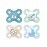 MAM Original Start Matte Baby Pacifiers, Binky for 0-3 Months, BPA-Free Silicone Nipple, Easy to Clean, Best for Newborn Babies, Developed with Medical Experts, 4 Count Binkies