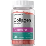 Horbach Collagen Gummies | 70 Count | Strawberry Flavored Gummy | for Women and Men | Collagen Peptides Type 1 and 3 | Non-GMO, Gluten Free Supplement