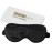 ZIMASILK Adjustable 100% 22 Momme Mulberry Silk Sleep Mask for Sleeping, Filled with Premium Mulberry Silk, Softest & Breathable Blackout Eye Sleeping Mask (Black)