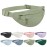 Frenou Large 4-Zipper Waist Pack Crossbody Belt Bag for Running Fanny Pack for Women and Men Crossbody Belt Bag Bum Bag with Adjustable Strap for Sports Dark Khaki Green