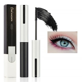 Colored Mascara for Eyelashes with Comb Set,Colorful Waterproof Mascara Long lasting Charming Voluminous for Women Cruelty Free Vegan Eye Makeup (C-1Pc 01black, C)