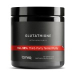 Toniiq Ultra High Strength Glutathione Capsules - 1000mg Concentrated Formula - 98%+ Highly Purified and Bioavailable - Non-GMO Fermentation - 60 Capsules Reduced Glutathione Supplement