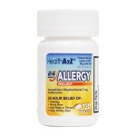 HealthA2Z Allergy Relief | Levocetirizine Dihydrochloride 5mg | 24 Hours | Antihistamine | Relief from Sneezing, Runny Nose, Itchy Nose and Eyes (120 Counts)