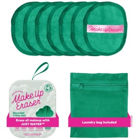 The Original Makeup Eraser 7-Day Set, Erase All Makeup with Just Water, Including Waterproof Mascara, Eyeliner, Foundation, Lipstick, Sunscreen, and More! Recycled Green, 7 Ct.