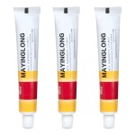 Mayinglong Musk Hemorrhoids Ointment (3 x 20g Tubes), 60g - Maximum Strength Formula for Hemorrhoidal Fast Relief, Soothes Itching, Burning & Discomfort - Fast-Acting Relief (2.12 oz Total)