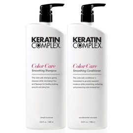 Keratin Complex - Color Care Smoothing Shampoo & Conditioner Duo - 33.8 fl oz Each