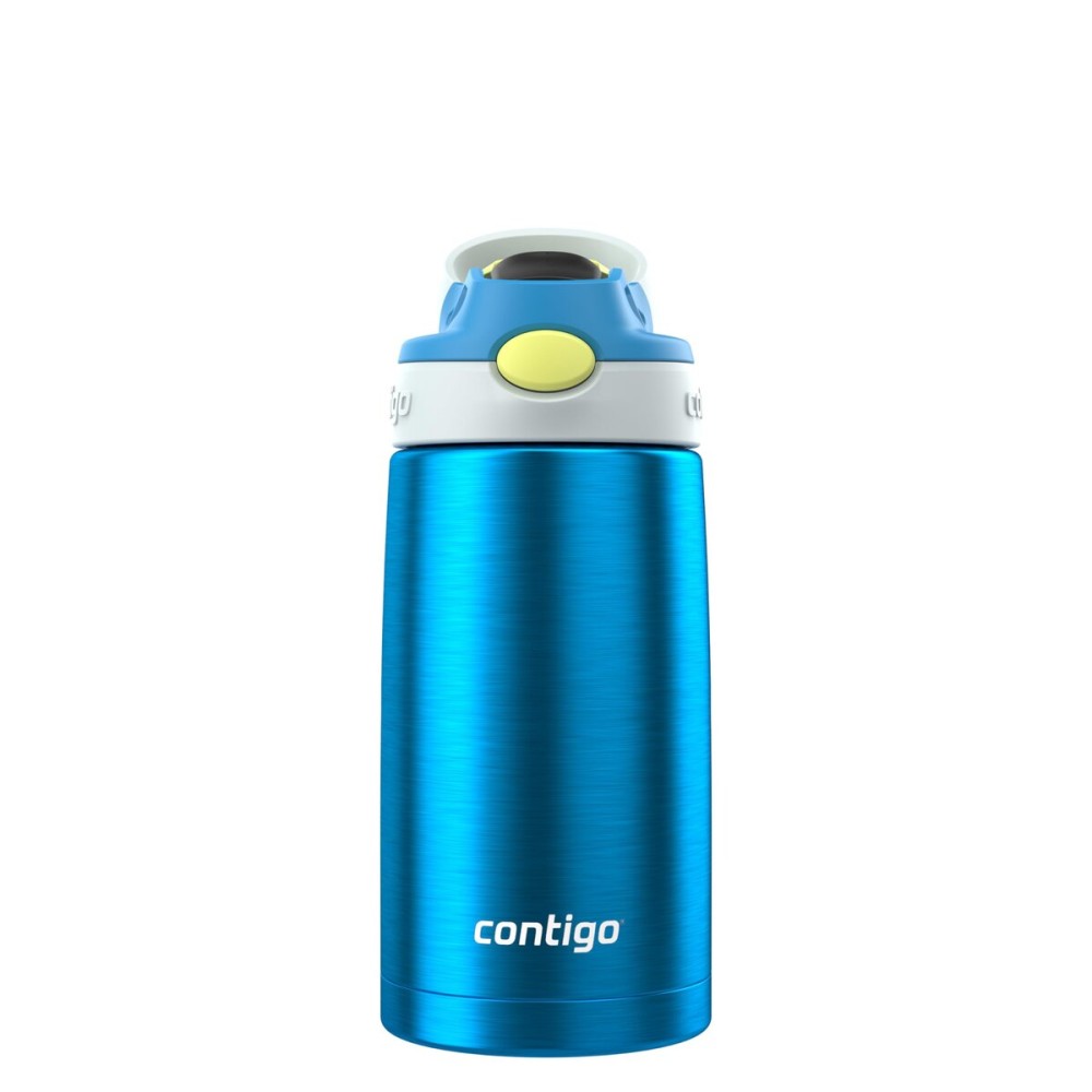 Contigo Autospout Water Bottle with Straw 13 oz Blue Poppy/Glacier