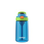 Contigo Autospout Kids Water Bottle 14oz Single Pack Blue Poppy/Cool Lime