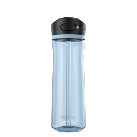 Contigo Ashland 2.0 Leak-Proof Water Bottle with Lid Lock and Angled Straw, Dishwasher Safe, Interchangeable Lid, 24oz, Glacier