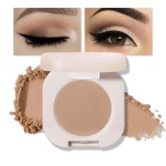 FeiCuiYun Matte Single Eyeshadow Palette Makeup for Green Blue Eyes, Light Brown Matte Eyeshadow For Women, Holographic Multichrome Cream Iridescent Single Monochrome Eye Shadow Makeup