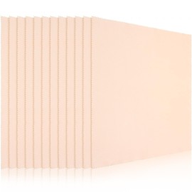 Frienda 12 Pack Large Microfiber Glass Cleaning Cloths 12 x 12 Inch Oversized Eyeglass Sunglasses Cleaning Cloths for Electronics Glasses Screens and Lenses(Beige)