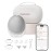 Momcozy Breast Pump Hands Free Upgraded Mobile Flow | M9, App Discreet Control with Personalized Multi-Modes & 15 Levels, Wearable Breast Pump 24mm, 1 Pack Gray
