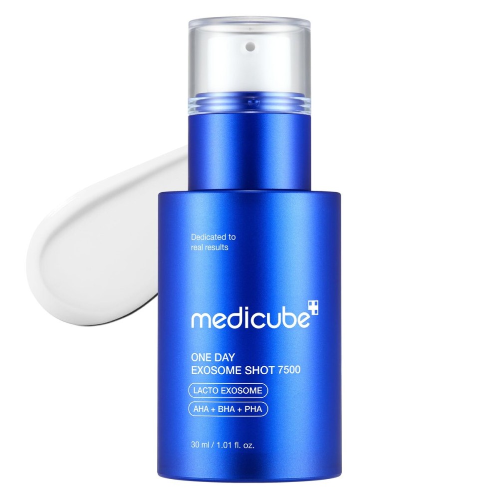 medicube Zero Exosome Shot 7,500 PPM Spicule Facial Serum | Liquid Skin Booster Serum | Exosome, AHA+BHA+PHA | Pore Care, Dead Skin Cells, Skin Texture | Korean Skin Care 1.01 fl.oz