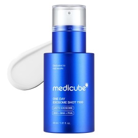 medicube Zero Exosome Shot 7,500 PPM Spicule Facial Serum | Liquid Skin Booster Serum | Exosome, AHA+BHA+PHA | Pore Care, Dead Skin Cells, Skin Texture | Korean Skin Care 1.01 fl.oz
