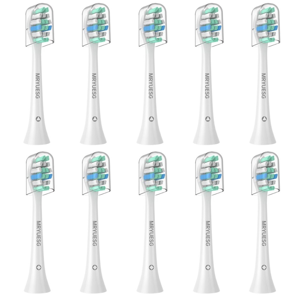 MRYUESG Replacement Toothbrush Heads for Philips Sonicare Replacement Heads, 10 Pack, Electric Tooth-Brush Head Compatible with Phillips, White-Blue