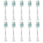 MRYUESG Replacement Toothbrush Heads for Philips Sonicare Replacement Heads, 10 Pack, Electric Tooth-Brush Head Compatible with Phillips, White-Blue
