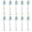 MRYUESG Replacement Toothbrush Heads for Philips Sonicare Replacement Heads, 10 Pack, Electric Tooth-Brush Head Compatible with Phillips, White-Blue