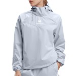 HOTSUIT Sauna Jacket for Women Odorless Sweat Jacket for Women Weight Loss Anti Rip Sauna Suit for Workout Gym, Baby Blue, 4XL