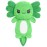 Green Axolotl Microwavable 1.5 lbs Unscented Heating Pad for Women and Kids- Cute Soft Cozy Pillow Plush Heatable Warm Stuffed Animals - Kawaii Hot and Cold Plushie - Axolotl Gifts for Girls and Boys