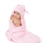 Touchat Hooded Baby Towels, Soft and Hypoallergenic Baby Bath Towels with Hood for Toddler Infant Newborn, Large and Absorbent Toddler Towels for Baby Boy Girl (Rabbit, 35.1\'\'x35.1\'\')