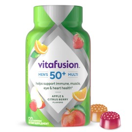 Vitafusion Men\'s 50+ Daily Multivitamin, Gummy Vitamins, 120 Ct