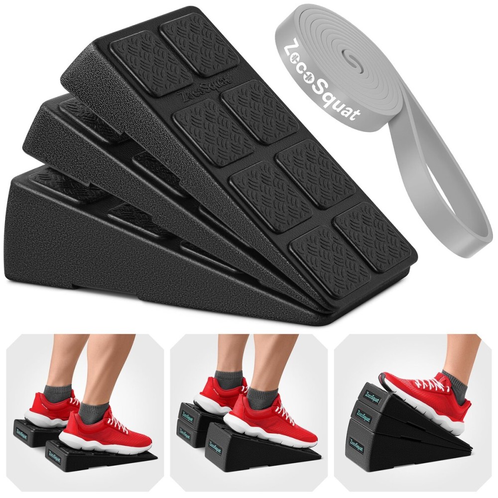 Squat Wedge - Squat Wedge Block 960 LBS Capacity - Slant Board for Calf Stretching with 5 Adjustable Angles - Calf Stretcher Slant Board - Yoga Blocks - EPP Material for Ankle Mobility & Physical Therapy