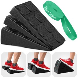 Squat Wedge - Squat Wedge Block 960 LBS Capacity - Slant Board for Calf Stretching with 5 Adjustable Angles - Calf Stretcher Slant Board - Yoga Blocks - EPP Material for Ankle Mobility & Physical Therapy