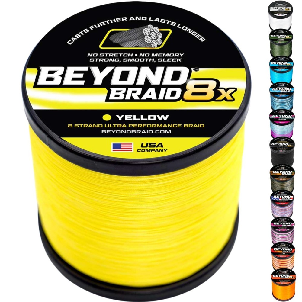 Beyond Braid Yellow 8X 150 Yards 15LB