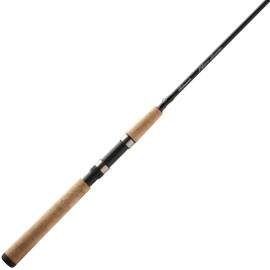 Shakespeare Micro 7\' Spinning Rod, 2-Piece Fishing Rod, Graphite Composite Blank, Light Rod Power, Comfortable Full Cork Handle