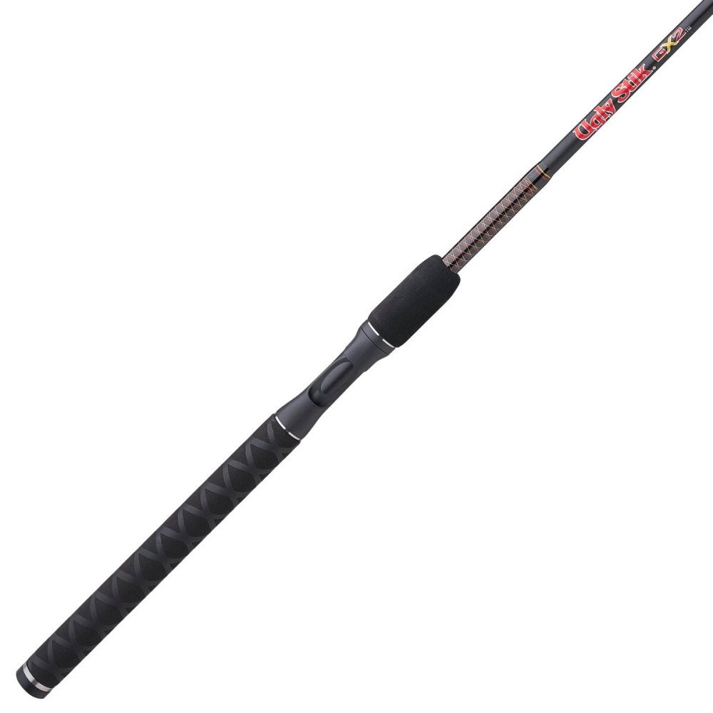 Ugly Stik 6\'6 GX2 Casting Rod, 2 Piece Fishing Rod, 10-25 lb Line Rating, Medium Heavy Rod Power, 1/4-3/4 oz Lure Rating