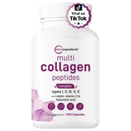 Micro Ingredients Multi Collagen Pills for Women &..