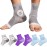 3Pairs Neuropathy Socks - Soothe Relief Compression Socks 20-30 mmHg - Comprex Ankle Sleeves for Arch Support, Achilles Tendonitis, and Foot Pain Relief (Multicolor, Small)