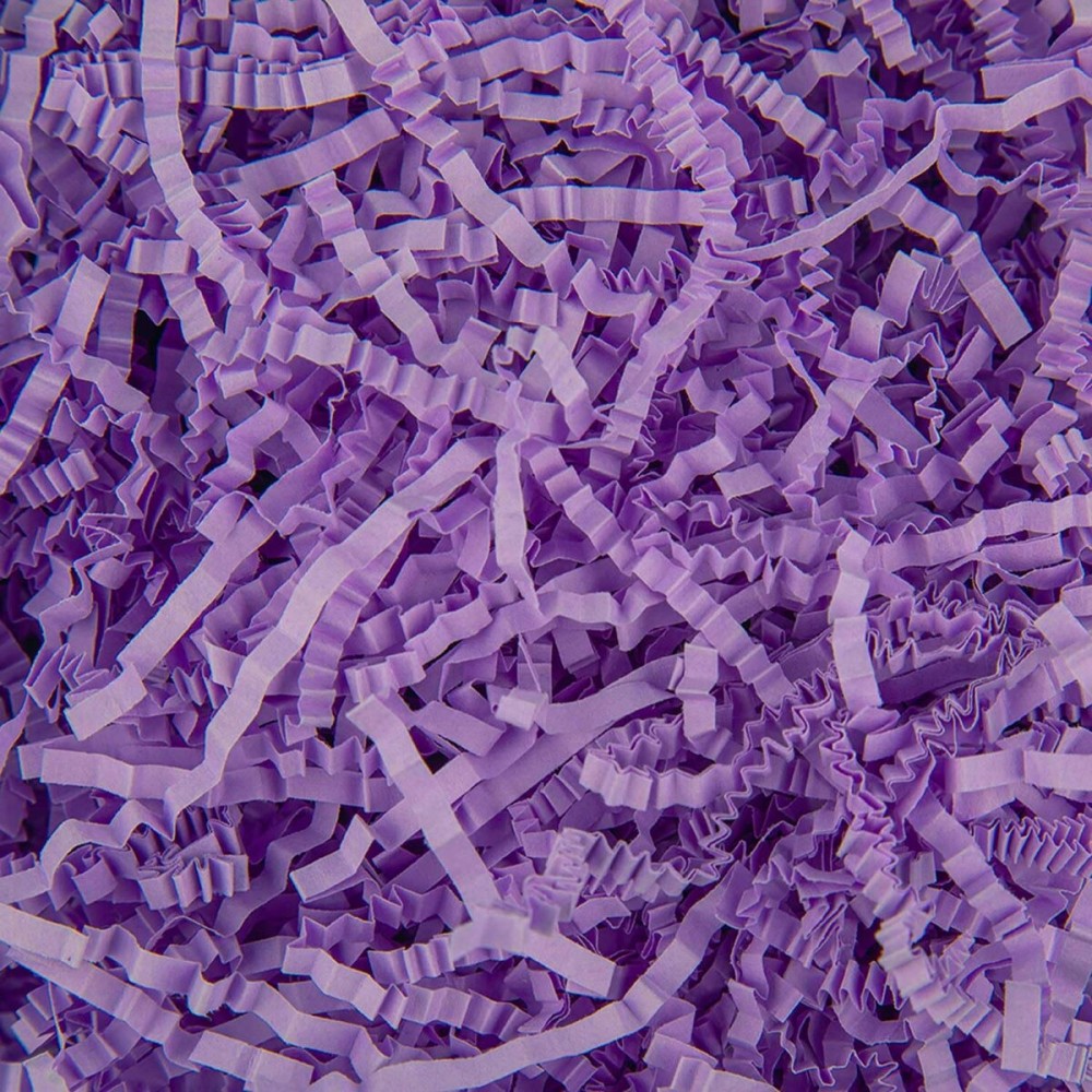 Caleihd Crinkle Cut Paper Grass Cushion Paper Streamer for Christmas Wedding Birthday Bridesmaid Engagement Craft Gift Boxes Bags Filler Decoration 4.5oz Purple