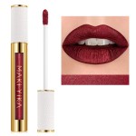 MAKI YIKA Dark Red Lipstick for Women Metallic Lipsticks Glitter Long Lasting Lipstick No Smudge No Transfer Liquid Pink Lip Gloss (BR011 Pure Envy)